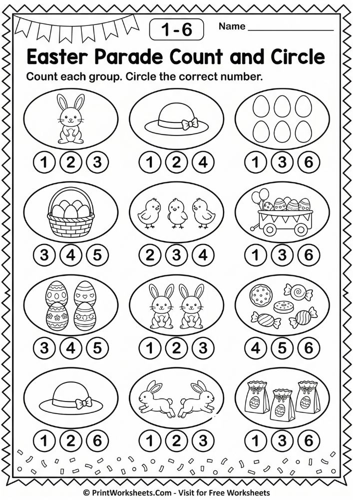 easter math color by category worksheet 1st 2nd grade free printable - number categorization