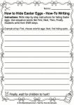 easter writing prompts cut paste worksheet elementary 2nd 3rd 4th grade free printable story sequencing