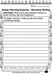 easter writing prompts matching worksheet elementary 2nd 3rd 4th grade free printable story elements practice