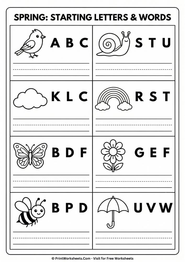 spring-abc-order-color-the-letter-worksheet spring abc order color the letter worksheet