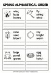 spring abc order compare letters worksheet