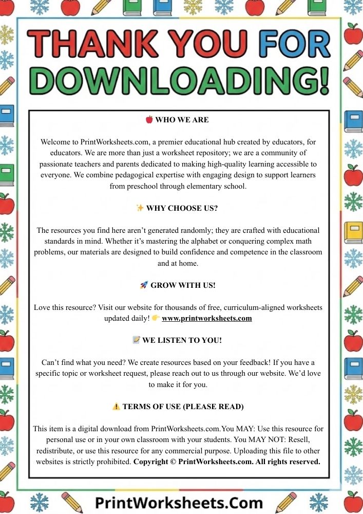 thank-u-for-downloading Free Cursive Letter B Worksheet – Uppercase & Lowercase Practice PDF - Page 8 of 8