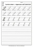 Cursive L uppercase and lowercase tracing