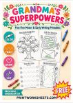 Five printable grandma worksheets