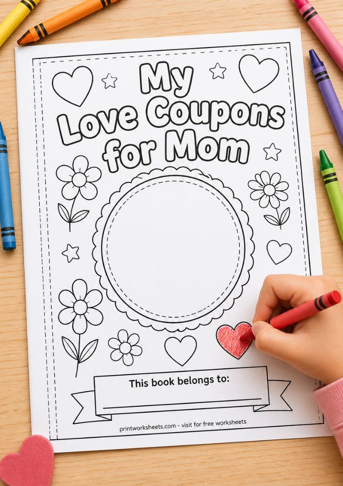 Mother's Day Worksheet - Printable Mother’s Day Coupon Book for Kids | Free DIY Vouchers PDF | Free Printable