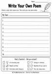 free verse poetry worksheet grade 3 free printable