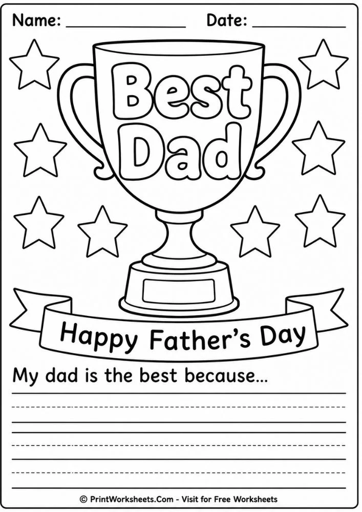 best-dad-trophy-card-coloring-page best-dad-trophy-card-coloring-page