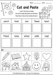 Canada Day worksheets for kindergarten beginning sounds cut and paste phonics match sheet