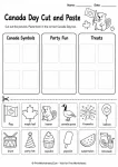 Free Canada Day Worksheets for Preschool (Printable PDF) - Worksheet Image
