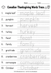 Canadian Thanksgiving worksheets for kindergarten count and write autumn math page