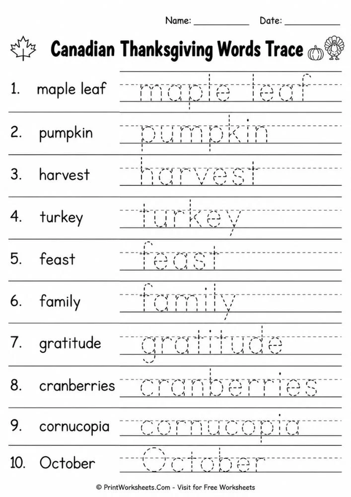 canadian-thanksgiving-worksheet-page-1 Canadian Thanksgiving worksheets for kindergarten count and write autumn math page