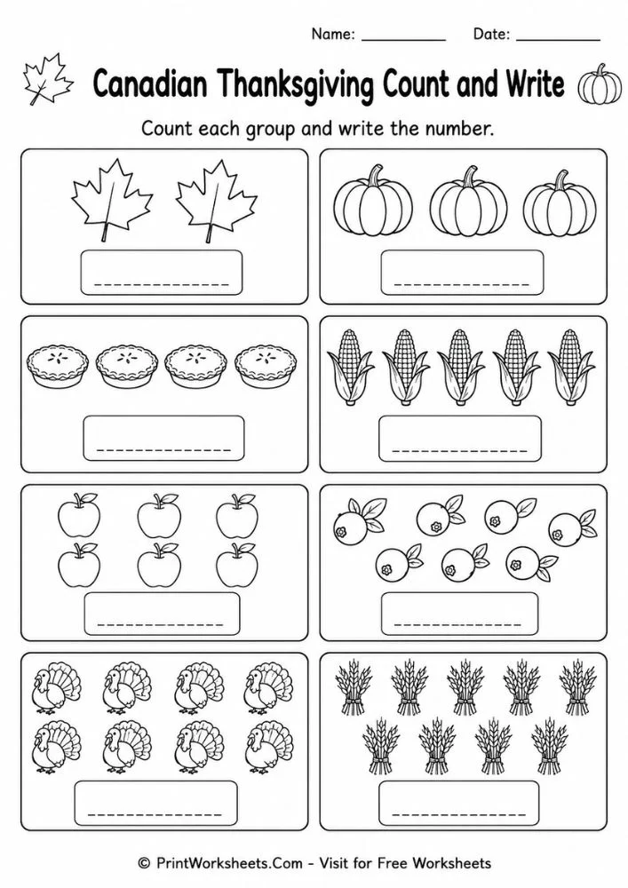 canadian-thanksgiving-worksheet-page-2 Canadian Thanksgiving worksheets for kindergarten capital letter alphabet tracing worksheet