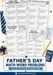 Father’s Day math word problems for 2nd and 3rd grade PDF
