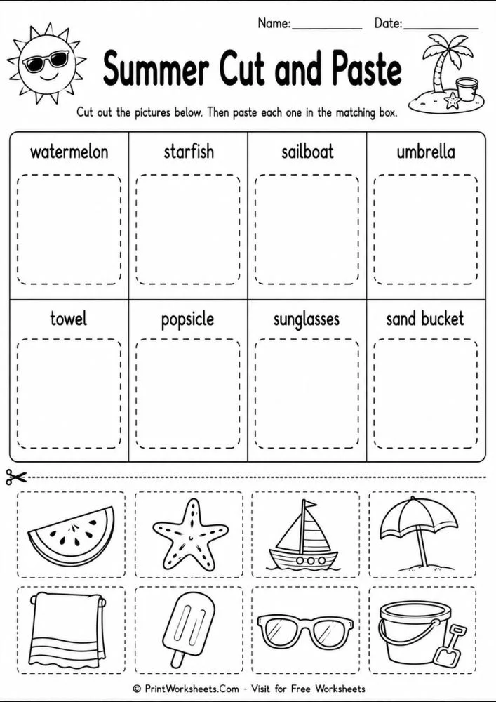 summer-coloring-pages-for-kids-page-5 Free Summer Coloring Pages for Kids (Printable PDF) - Worksheet Image