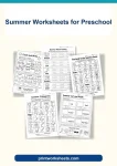 Preschool summer worksheets