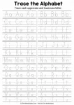 Uppercase and lowercase tracing worksheets A to Z