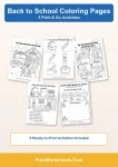 free back to school coloring pages