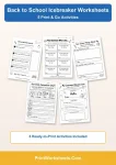 Icebreaker worksheets for elementary friendship