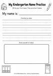 Back to school name practice