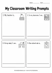 Classroom observation writing prompts