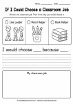 Classroom job opinion writing