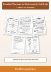1st grade Canadian Thanksgiving printables