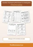 Canadian Thanksgiving kindergarten printables pack