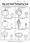 Free Canadian Thanksgiving Worksheets for Kindergarten - Worksheet Image