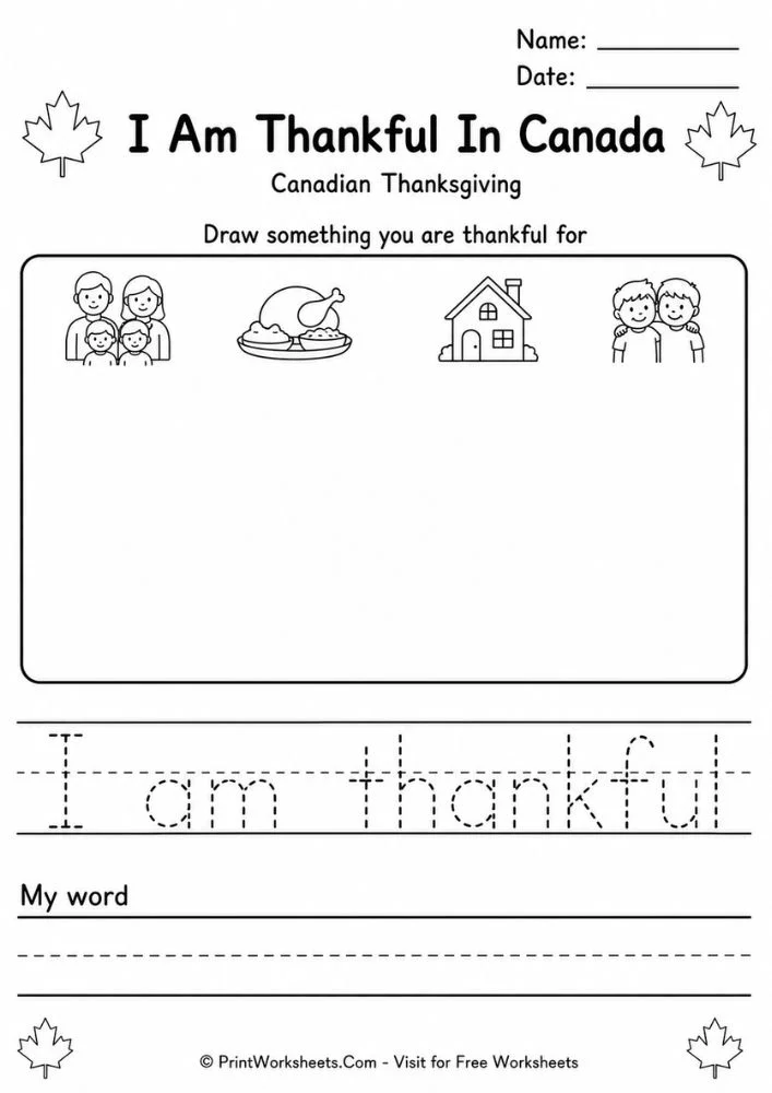 canadian-thanksgiving-worksheets-for-preschool-page-3 Canadian Thanksgiving gratitude drawing prompt preschool