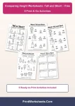 Tallest and shortest measurement worksheets free printable