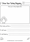 Draw your turkey disguise worksheet