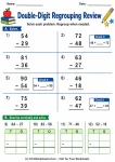 Free 2 Digit Subtraction With Regrouping Worksheets PDF - Worksheet Image