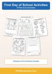 First day school activities pack