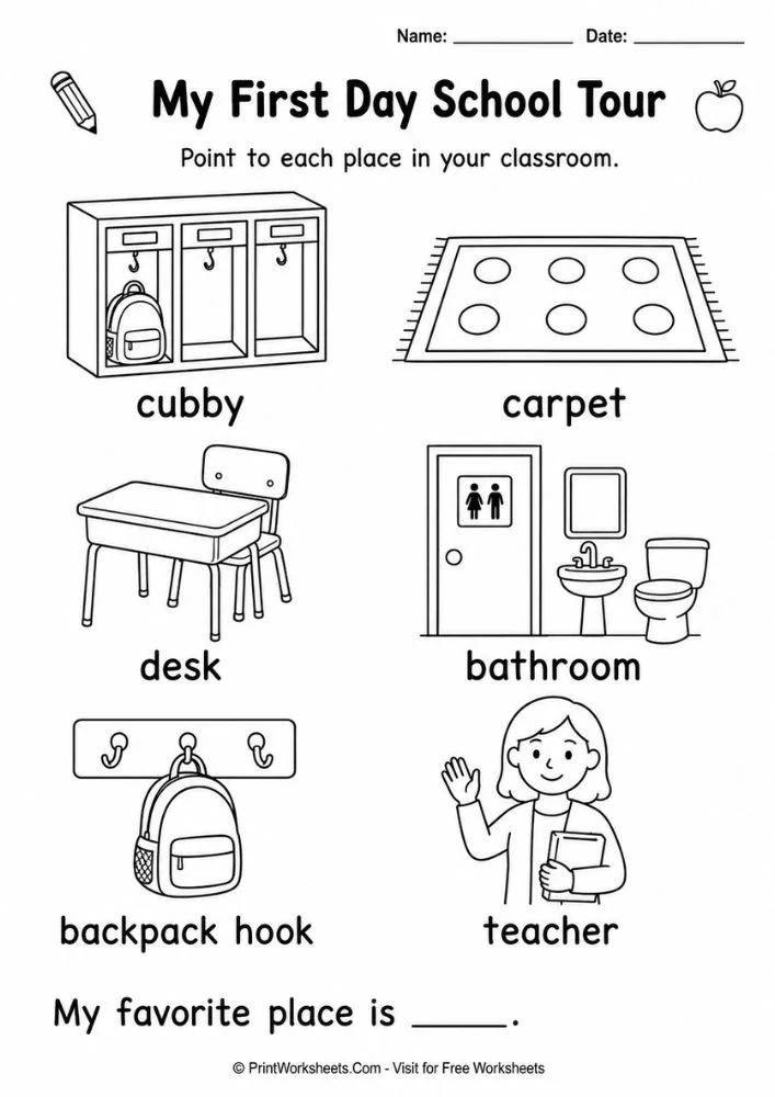 Classroom rules promise tracing sheet