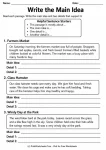 Write the main idea and supporting details graphic organizer
