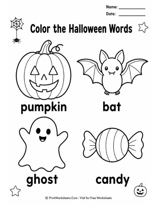 halloween-coloring-pages-page-3 5 Free Printable Halloween Coloring Pages (Spooky PDF) - Worksheet Image