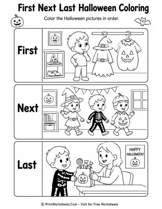 halloween-coloring-pages-page-5 5 Free Printable Halloween Coloring Pages (Spooky PDF) - Worksheet Image