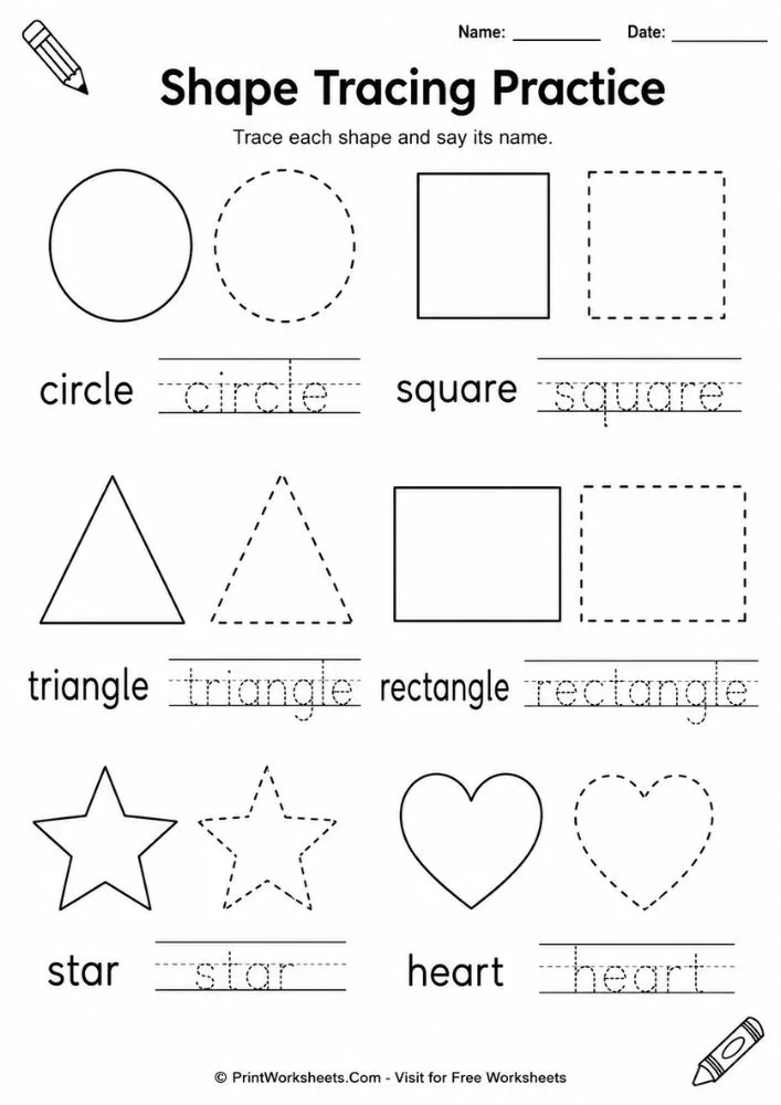 halloween-worksheets-for-preschool-page-4 Halloween shape tracing practice worksheet