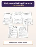Halloween writing prompts printable pack