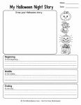 Halloween night story writing prompt