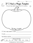 Magic pumpkin creative writing worksheet