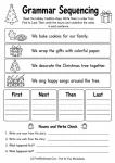 Grammar sequencing activities parts of speech worksheet
