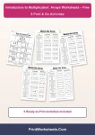 Introduction to multiplication arrays worksheets free printable