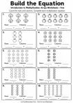 Multiplication arrays visual counting worksheet practice