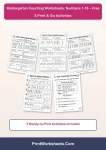 free printable kindergarten counting worksheets 1-10
