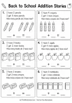 Kindergarten math subtraction stories counting visual worksheet