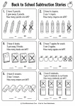 Back to school patterns visual math worksheet kindergarten