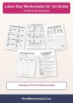 1st grade labor day worksheets