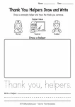 Labor day thank you drawing