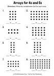 Multiplication arrays worksheets math practice